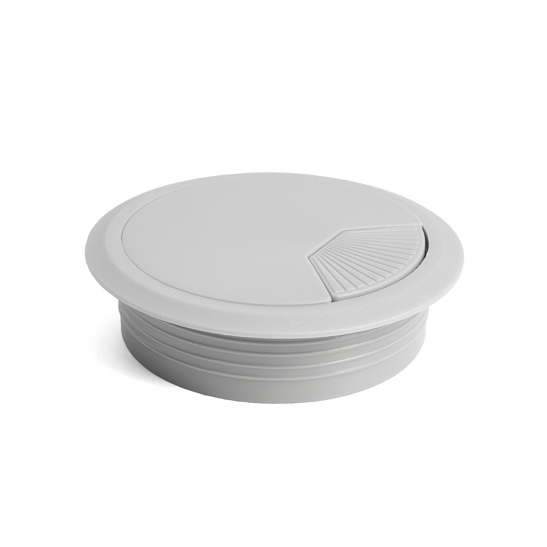 pasacable redondo gris claro