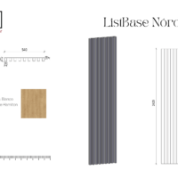 Panel listBase Roble Hamilton- Panel Listones Estilo Nórdico | 242 x 54 cm