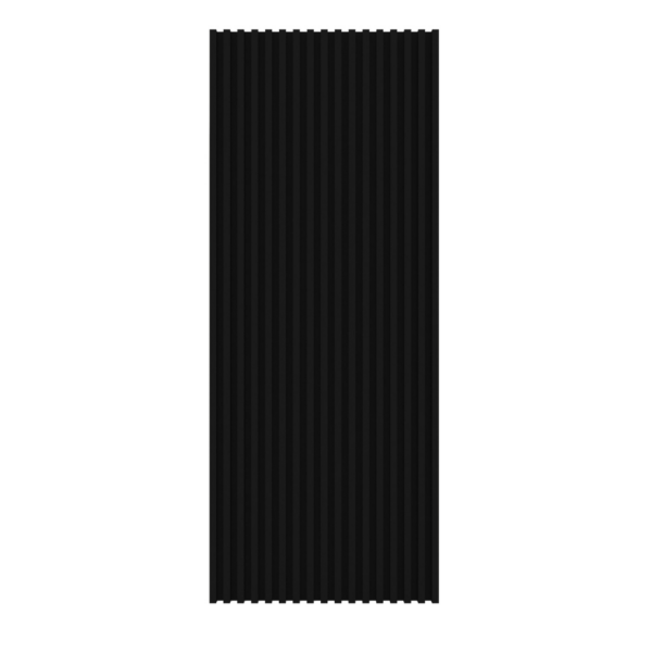 Panel de listones verticales negros - ListBase Black | 250 cm x 100 cm