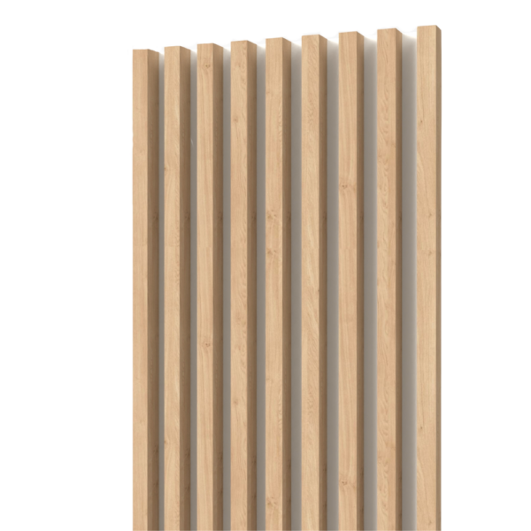 Panel ListBase Roble Kendal – Revestimiento con Listones de Madera | 242x54 cm