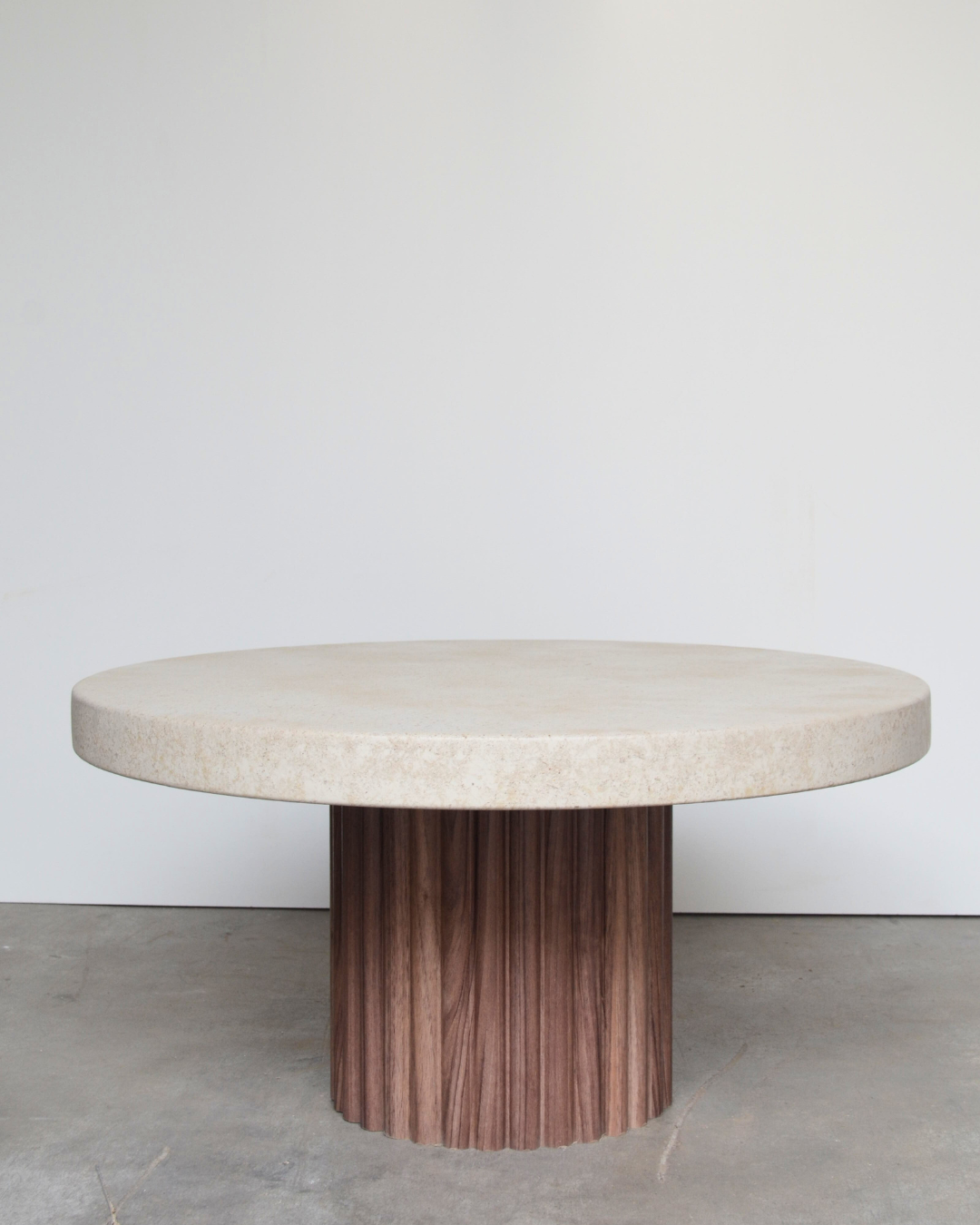 Mesita de centro redonda con listones - Zenith