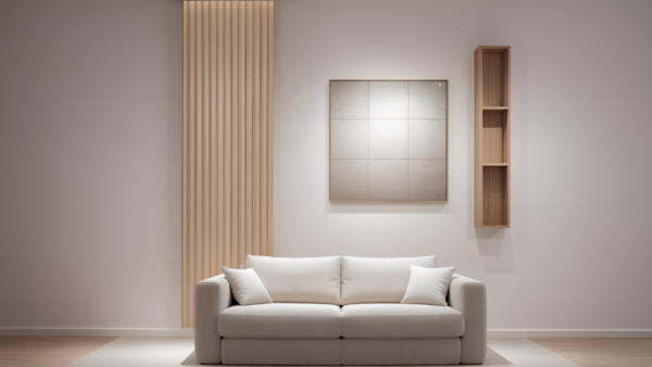 Listones de madera minimalistas - ListBase Nude | 250 cm x 70 cm