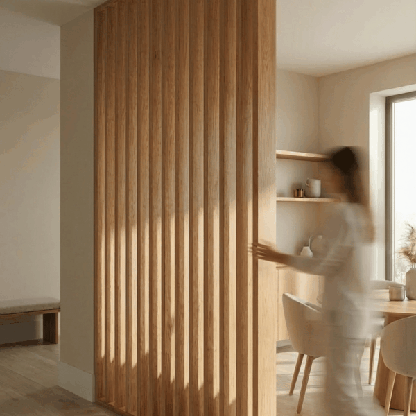 Separador Giratorio SepTop R - Chapa Natural Roble C1 | 250 x 80 x 12 cm