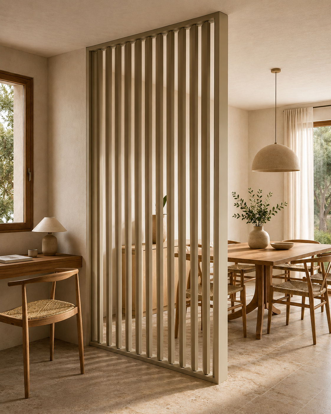 Separador Giratorio SepTop R - LED Gris Cachemira | 246 cm x 116 cm