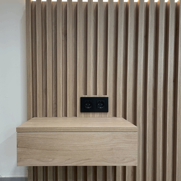 Mesita de noche flotante con cajón | Basic 40 cm