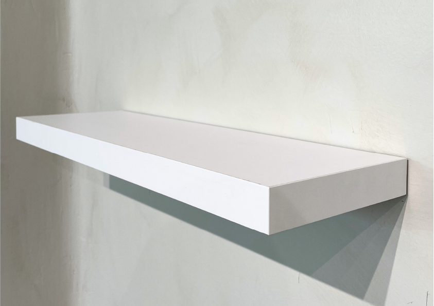 Balda Basic Pared con soporte oculto de 50 cm Blanca