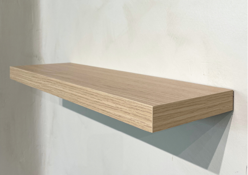 Balda Basic Pared con soporte oculto de 95 cm de roble Vicenza