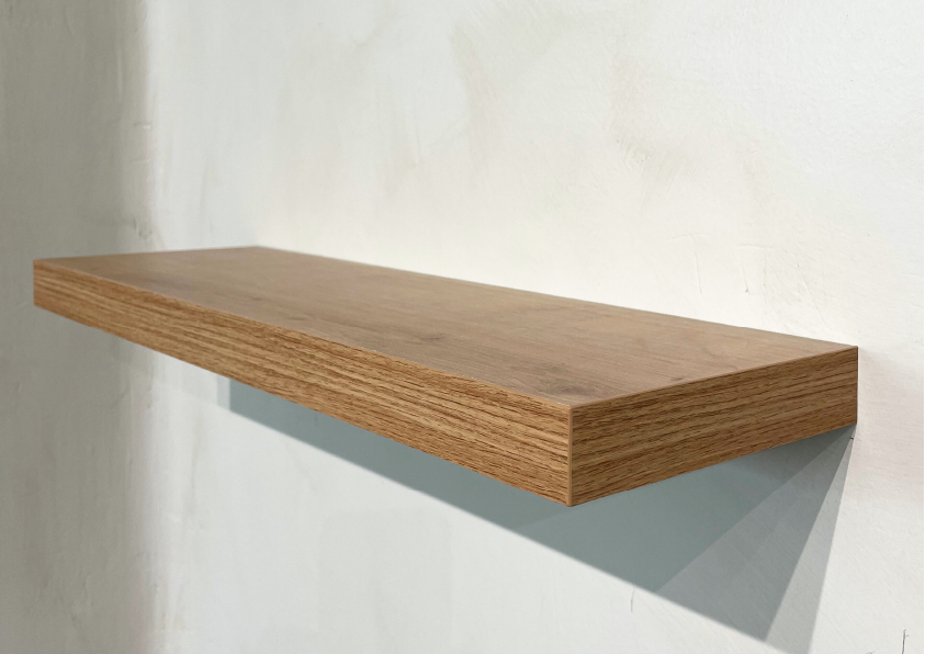 Balda Basic Pared con soporte oculto de 95 cm de roble Hamilton