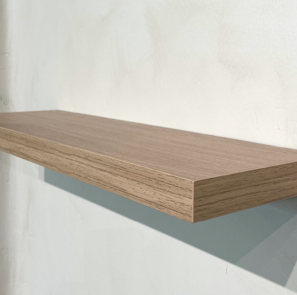 Balda Basic Pared con soporte oculto de 50 cm de roble Kendall