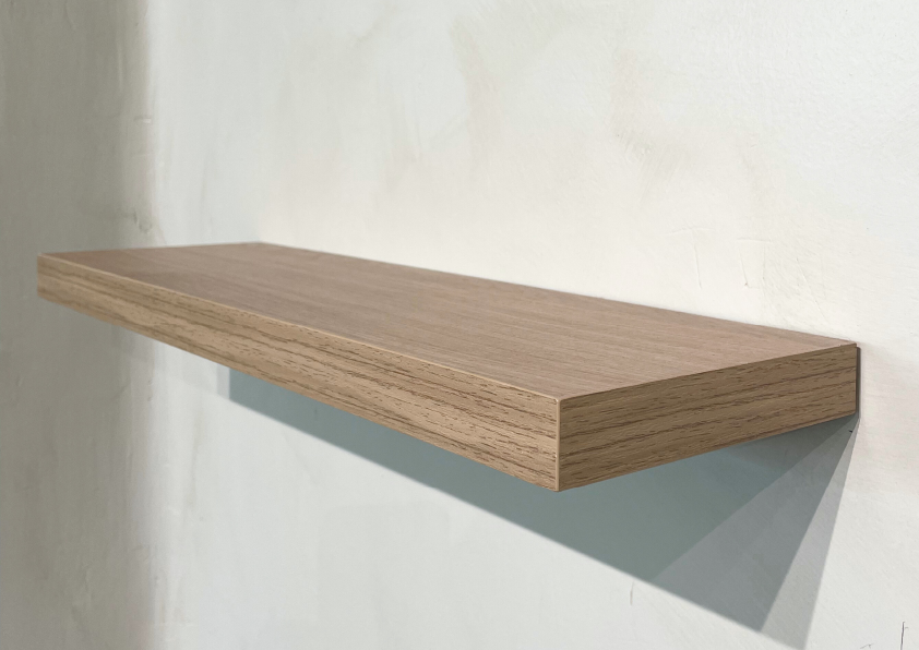 Balda Basic Pared con soporte oculto de 50 cm de roble Kendall