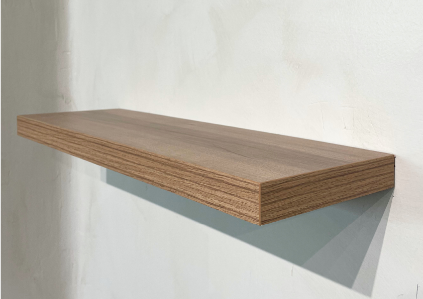 Balda Basic Pared con soporte oculto de 95 cm de nogal Pacifico