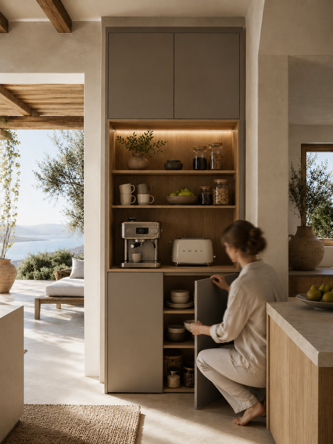 KitchenBox | Mueble Desayunador con almacenaje de 250 cm